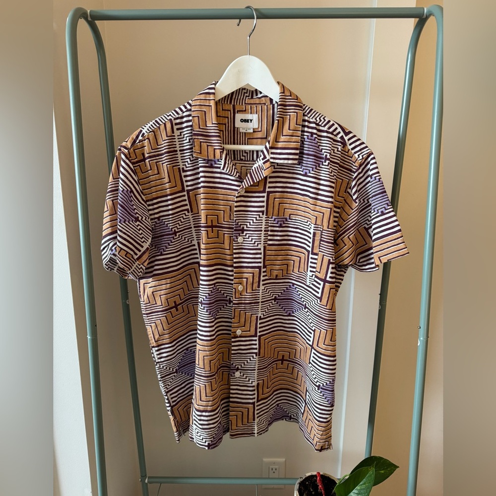 Obey Short Sleeve Button-up